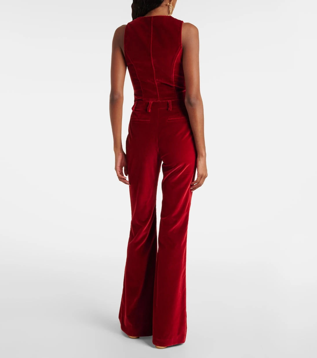 Etro - Cotton velvet flared pants