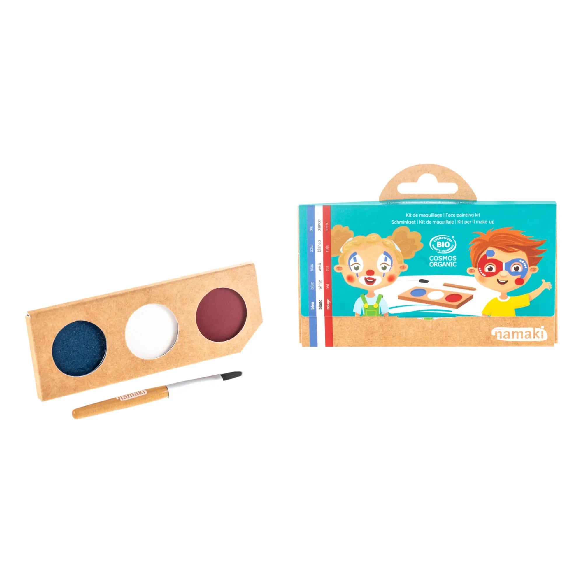 Namaki - Clown & Harlequin 3 Shades Makeup Kit  | Blue