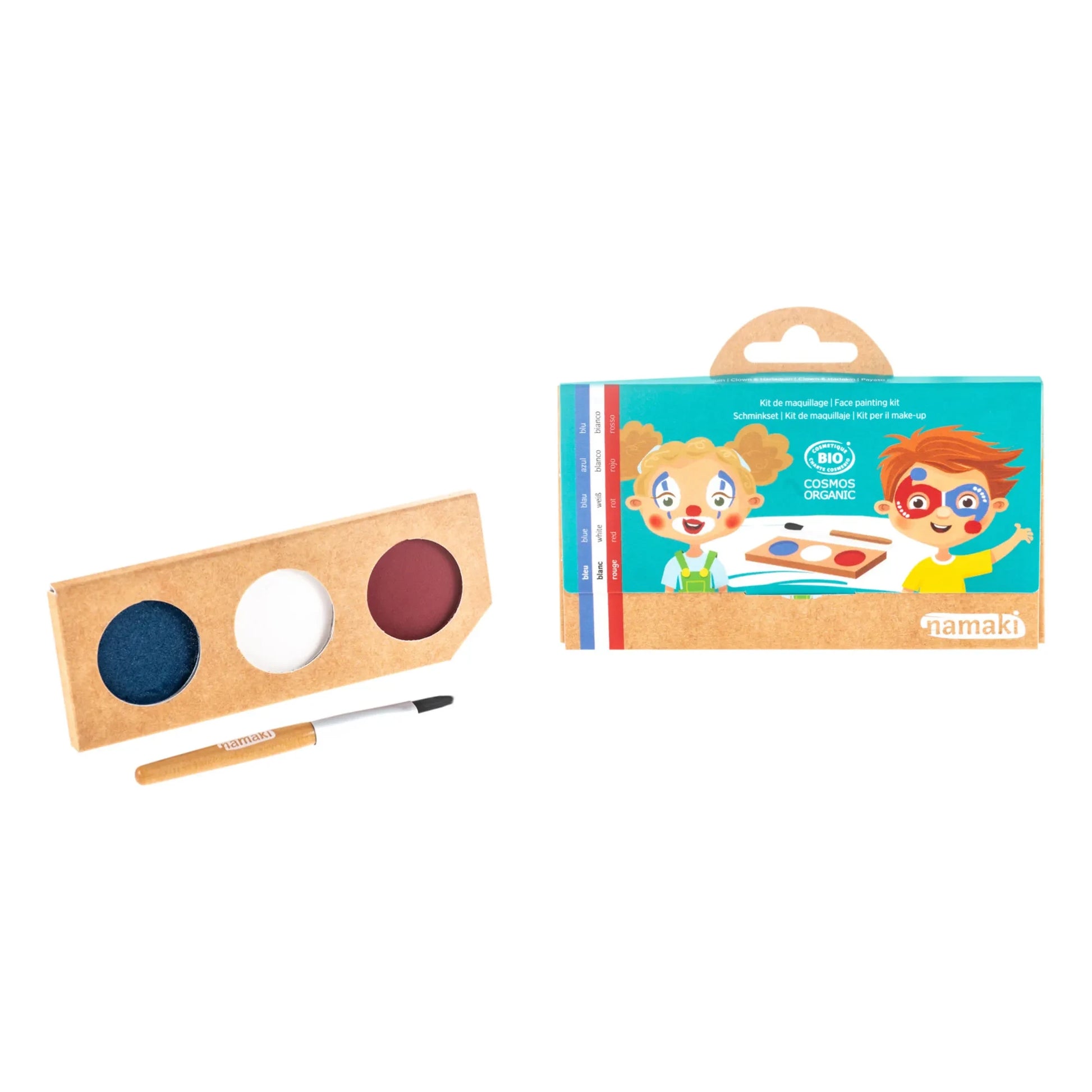 Namaki - Clown & Harlequin 3 Shades Makeup Kit  | Blue