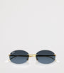 Ray-Ban Gold RB3767 Metal Oval Sunglasses