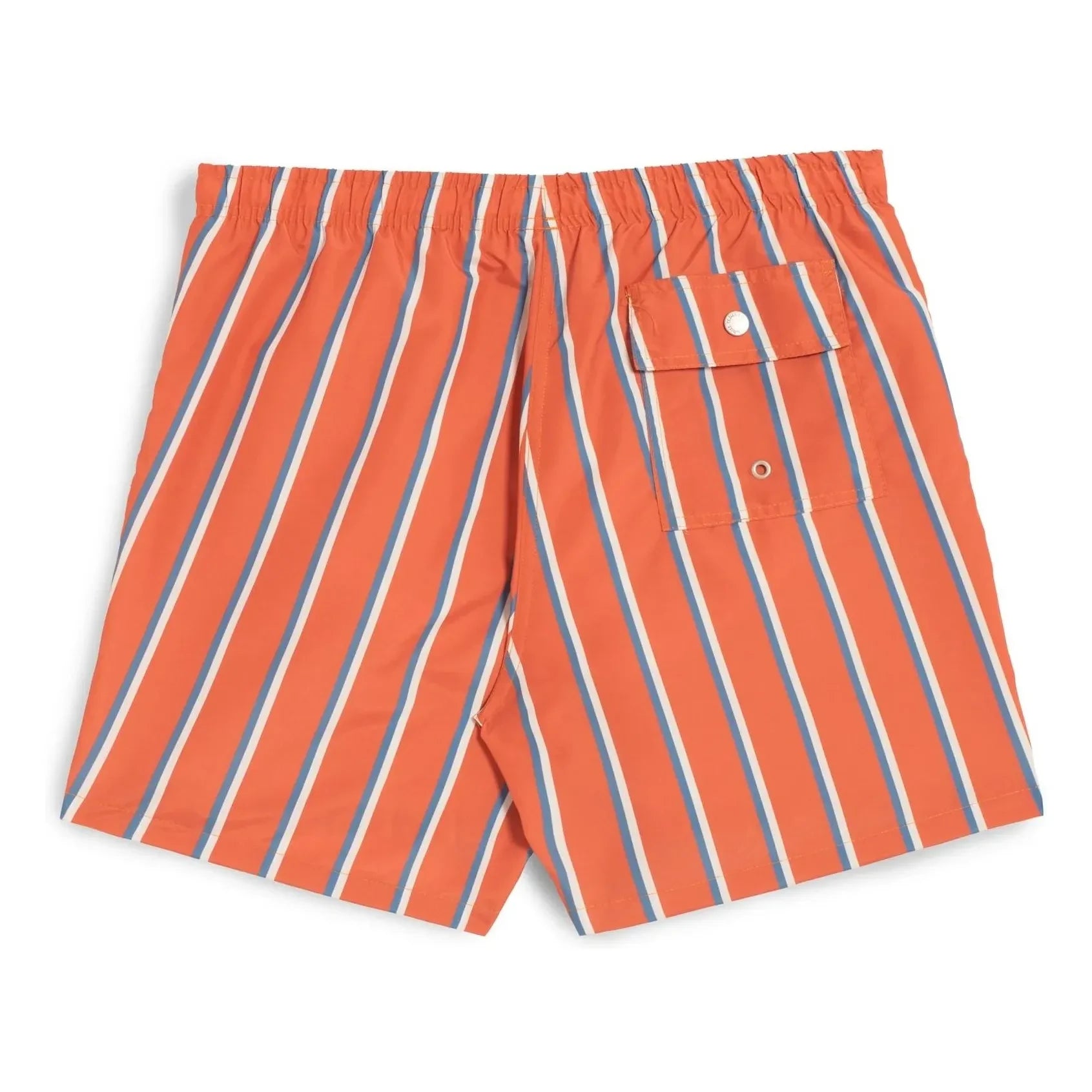 Bather - Striped Swim Shorts | Orange