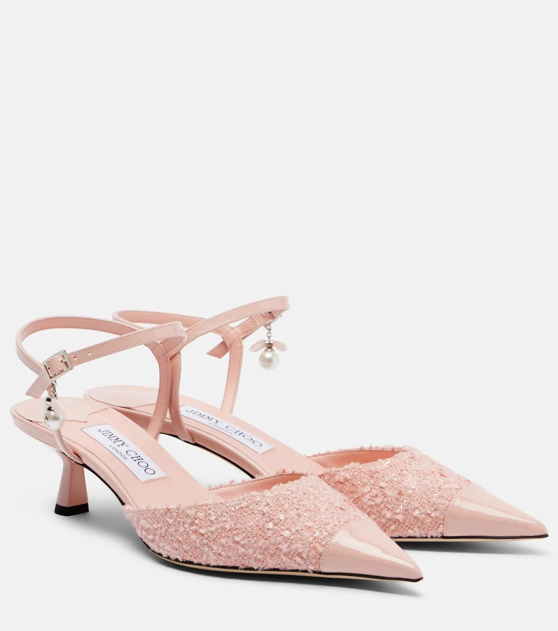 Jimmy Choo - Aren tweed slingback pumps