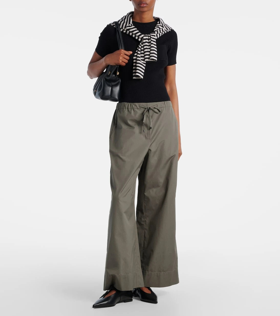 'S Max Mara - Auero cotton wide-leg pants