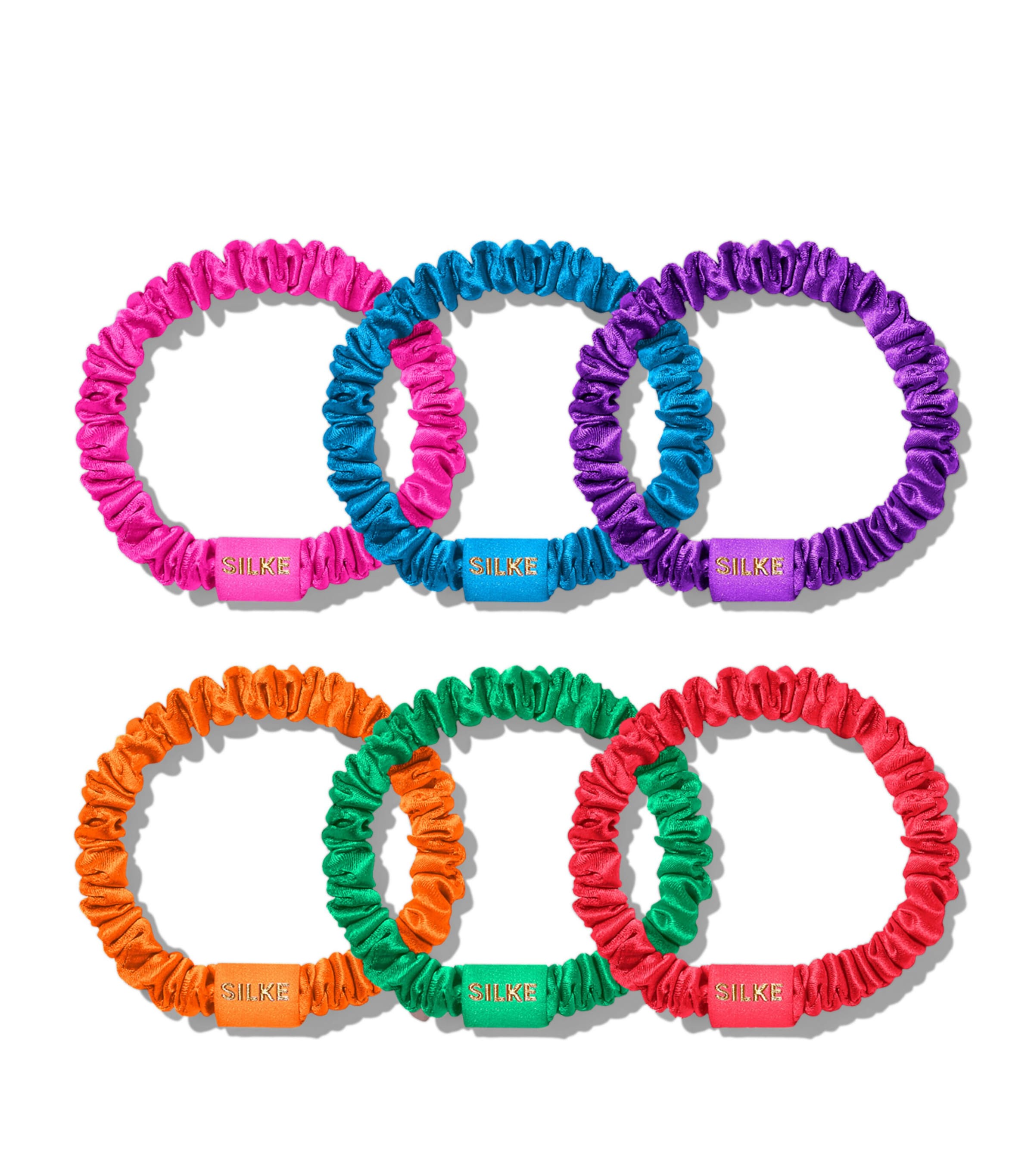 Mulberry Silk Hair Ties (Set of 6)