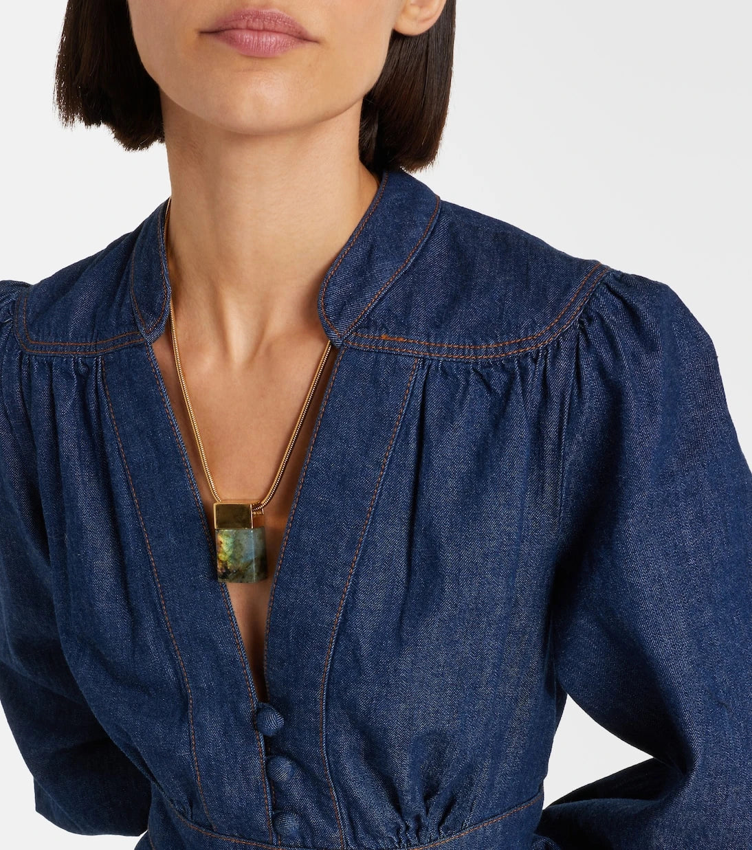 Zimmermann - Awaken denim midi dress
