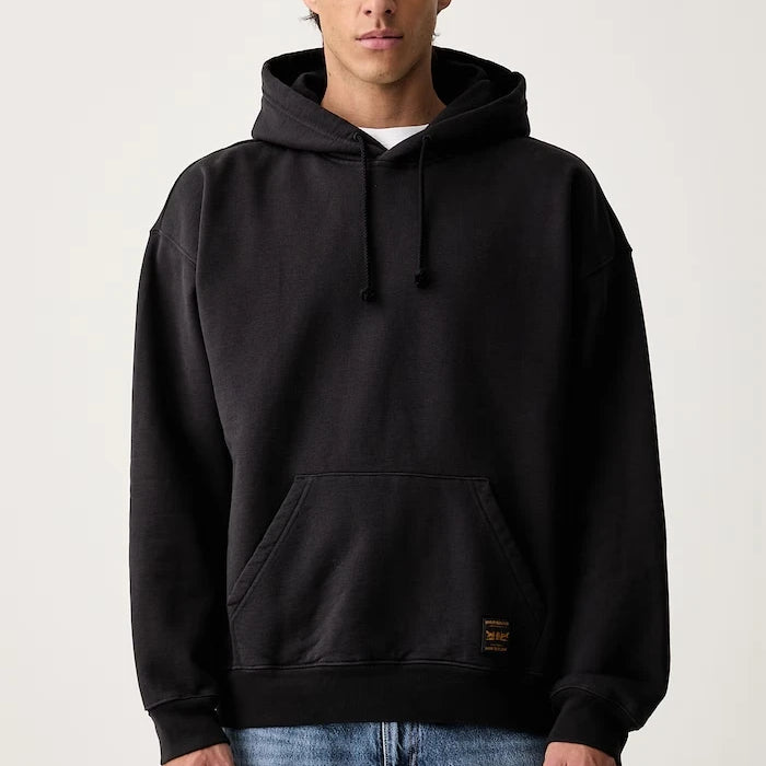 Levi's kapüşonlu erkek pamuklu sweatshirt WORKWEAR PO