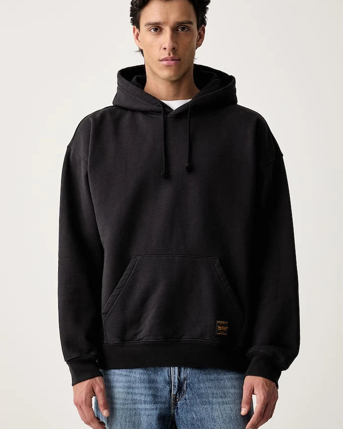 Levi's kapüşonlu erkek pamuklu sweatshirt WORKWEAR PO