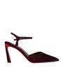 Christian Louboutin Red Condora Riviera Suede Pumps 85