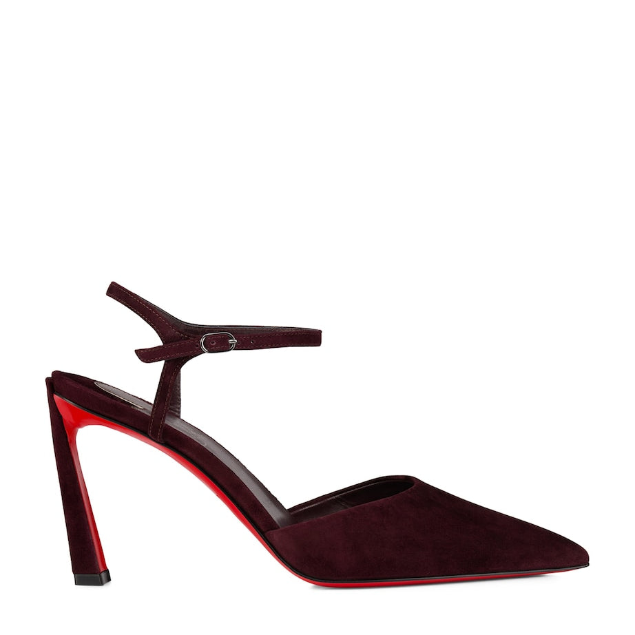 Christian Louboutin Red Condora Riviera Suede Pumps 85