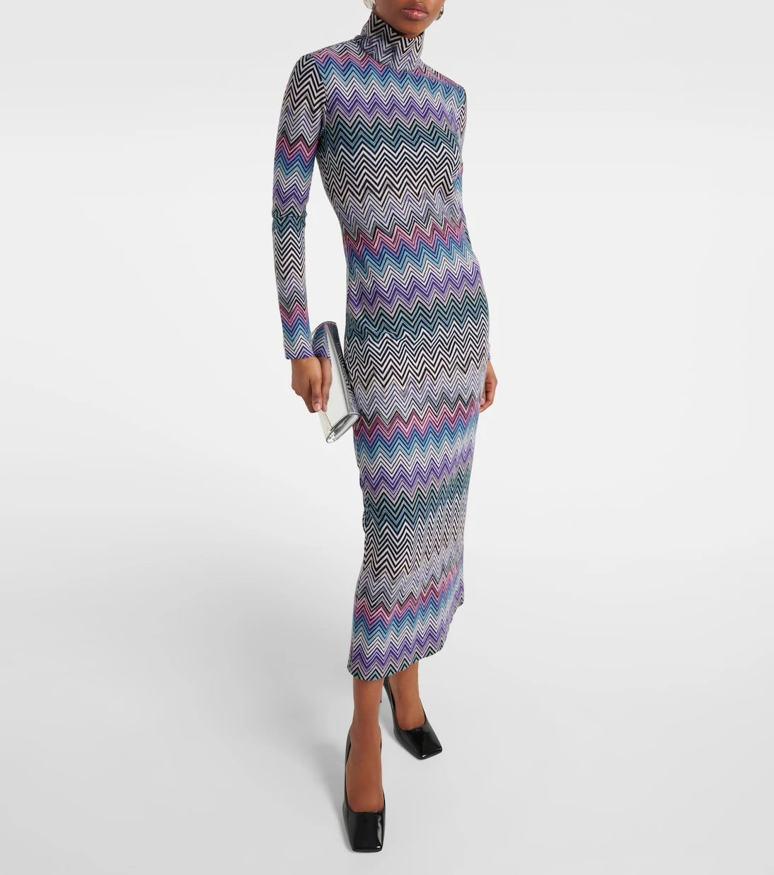 Missoni - Zig Zag turtleneck dress