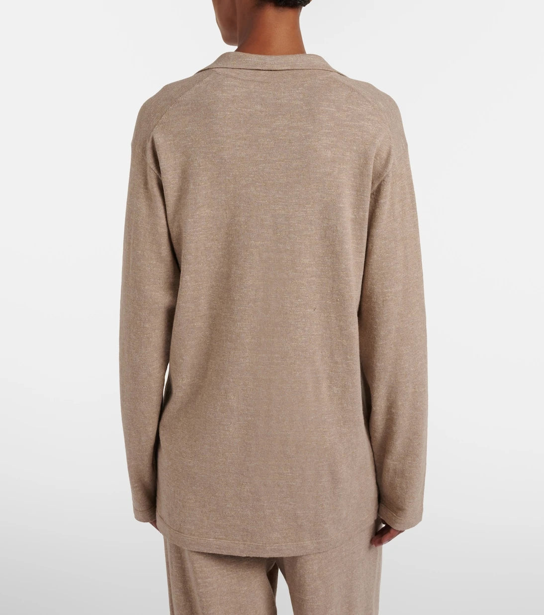 The Row - Niosa cotton and linen polo sweater