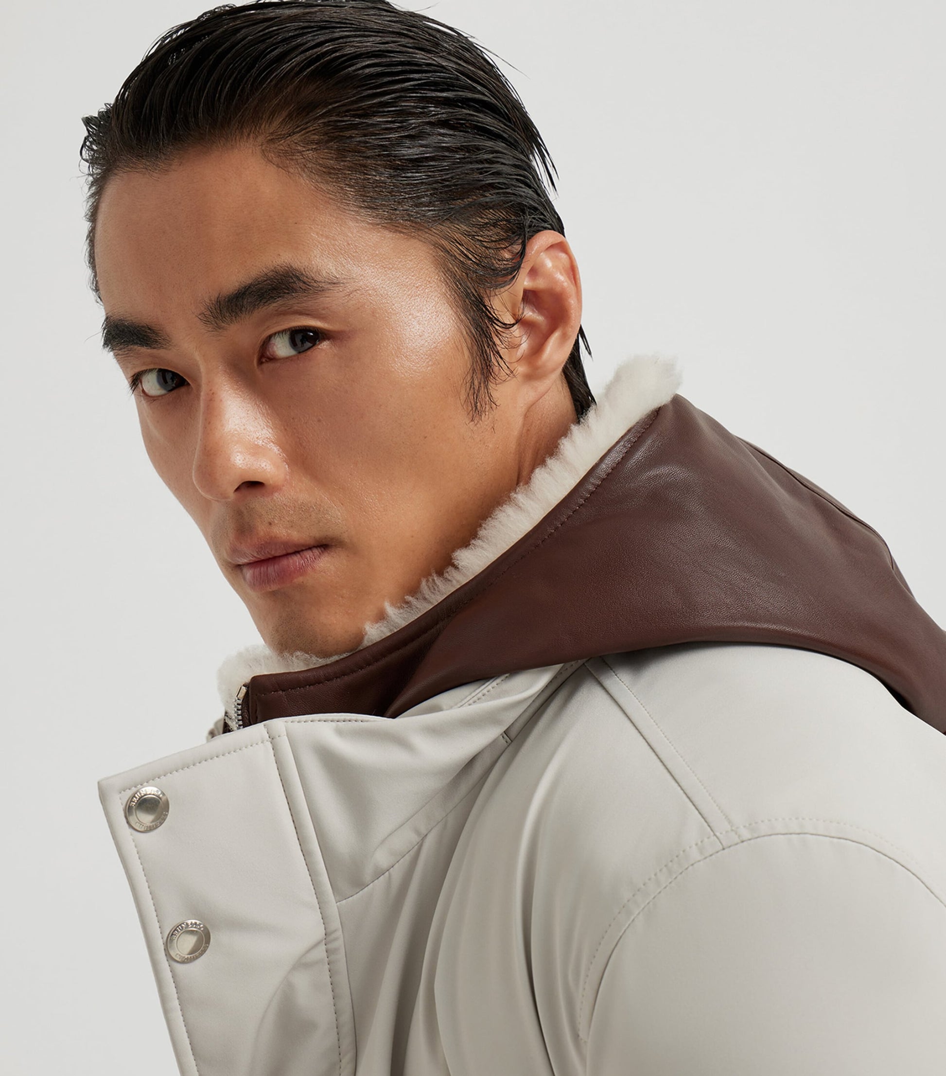 Brunello Cucinelli Blue Down-Filled Parka Jacket