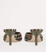 Burberry Multi Stretch-Linen Check Mews Mules 65
