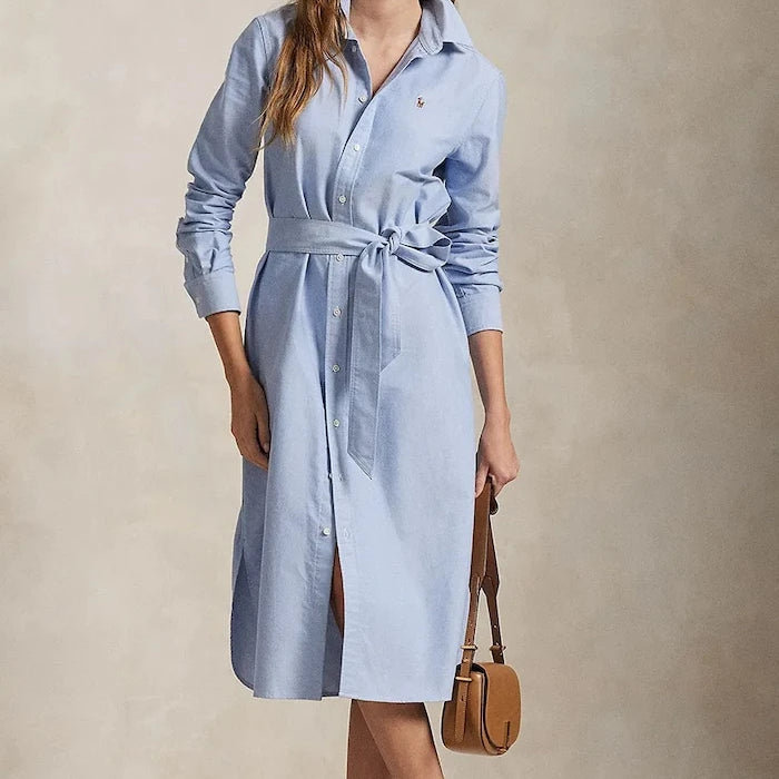 Памучна рокля Polo Ralph Lauren