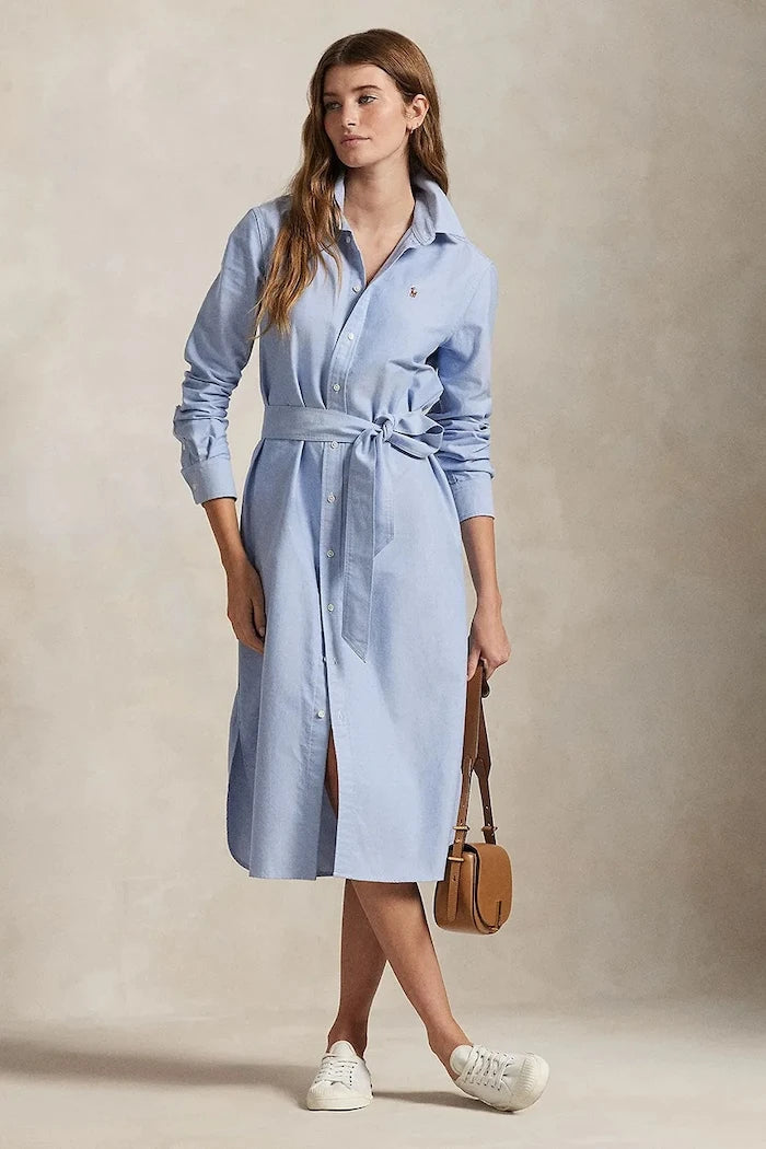 Памучна рокля Polo Ralph Lauren
