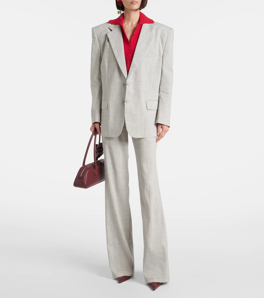 Magda Butrym - Oversized linen and wool blazer