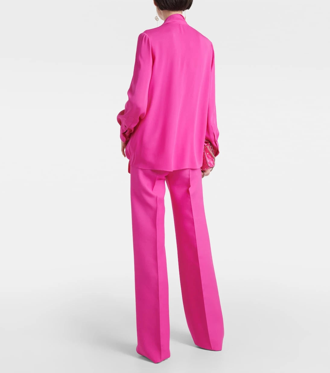 Valentino - Tie-neck silk georgette blouse