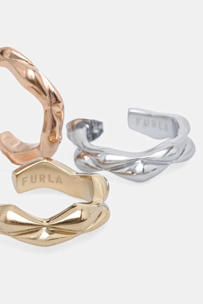 Furla обици дамски от метал 3 броя