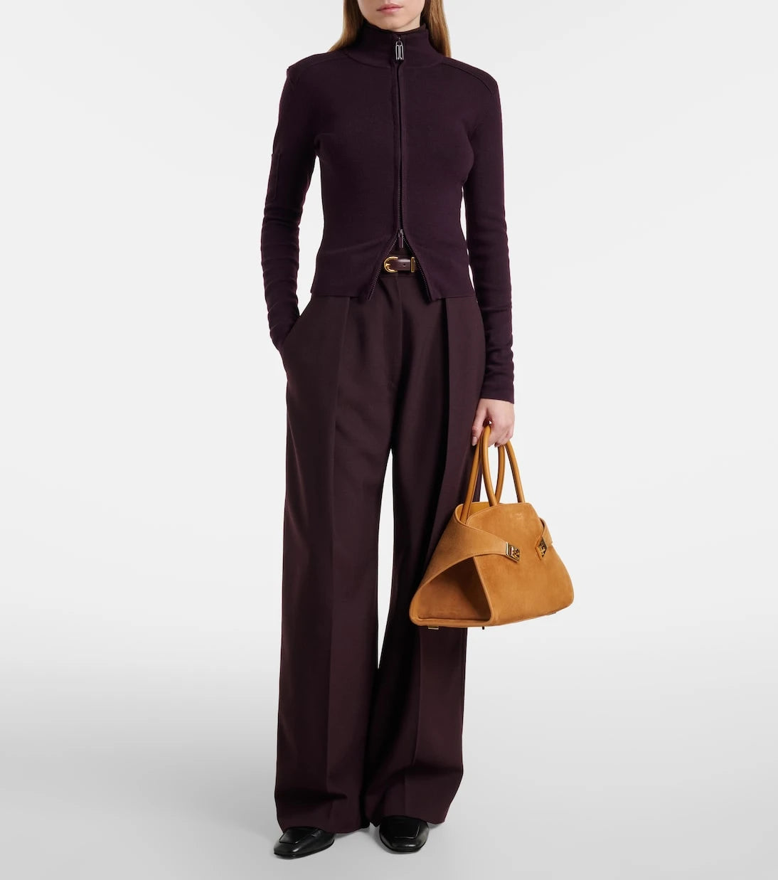 Ferragamo - Hug Medium suede tote bag