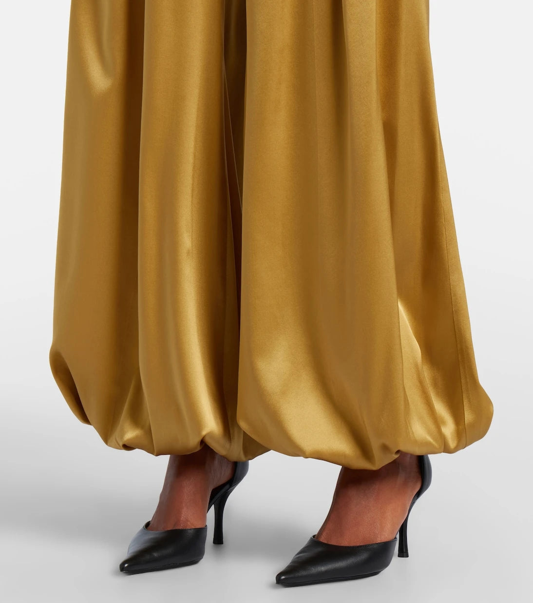 Nina Ricci - Silk-blend satin wide-leg pants