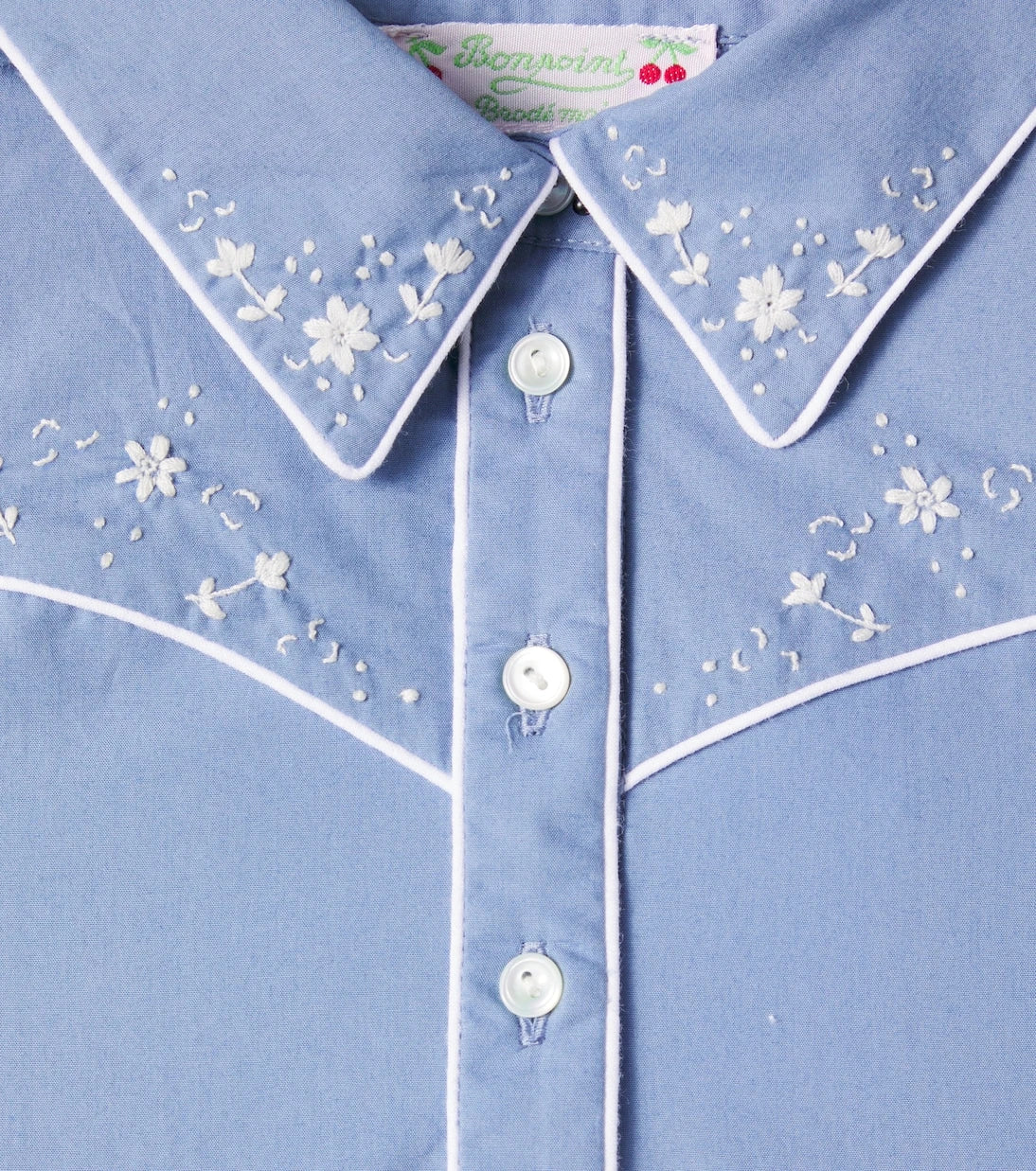 Bonpoint - Ermance embroidered cotton poplin dress