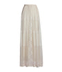 Ralph Lauren Collection White Cotton-Silk Malti Skirt