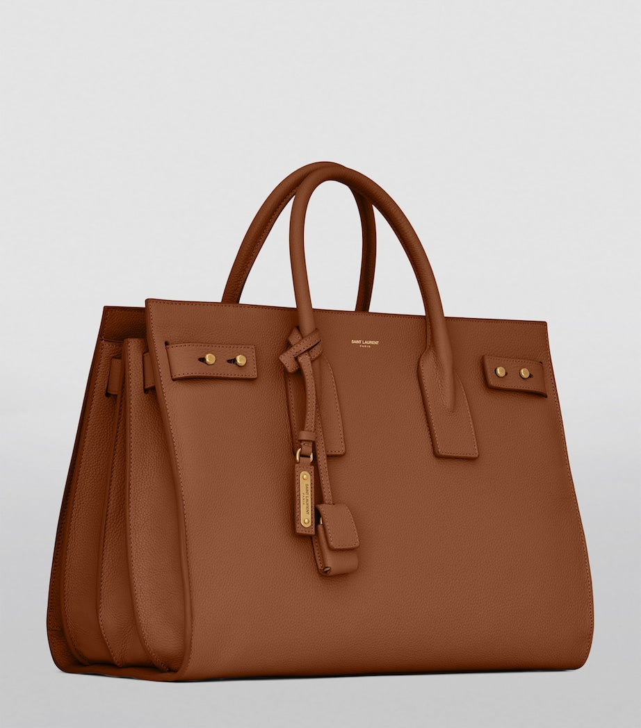Saint Laurent Beige Large Sac de Jour Tote Bag
