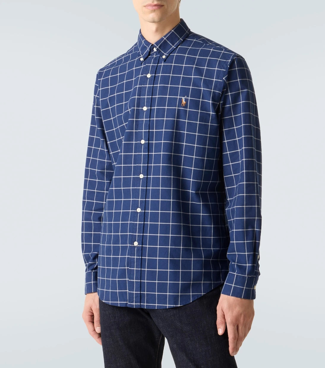 Polo Ralph Lauren - قميص بوبلين قطني كاروهات