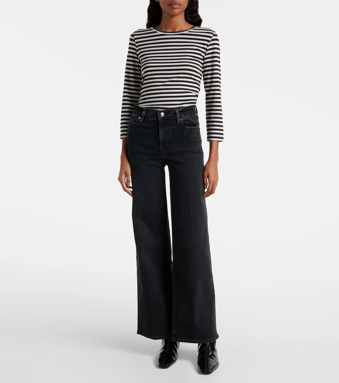 Frame - Le Slim Palazzo high-rise wide-leg jeans