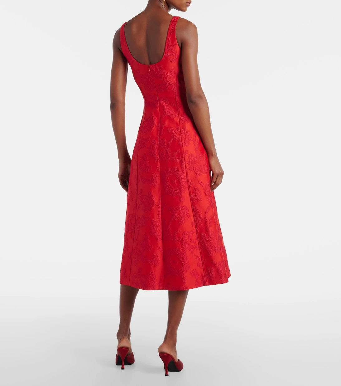 Emilia Wickstead - Labrina jacquard bouclé midi dress