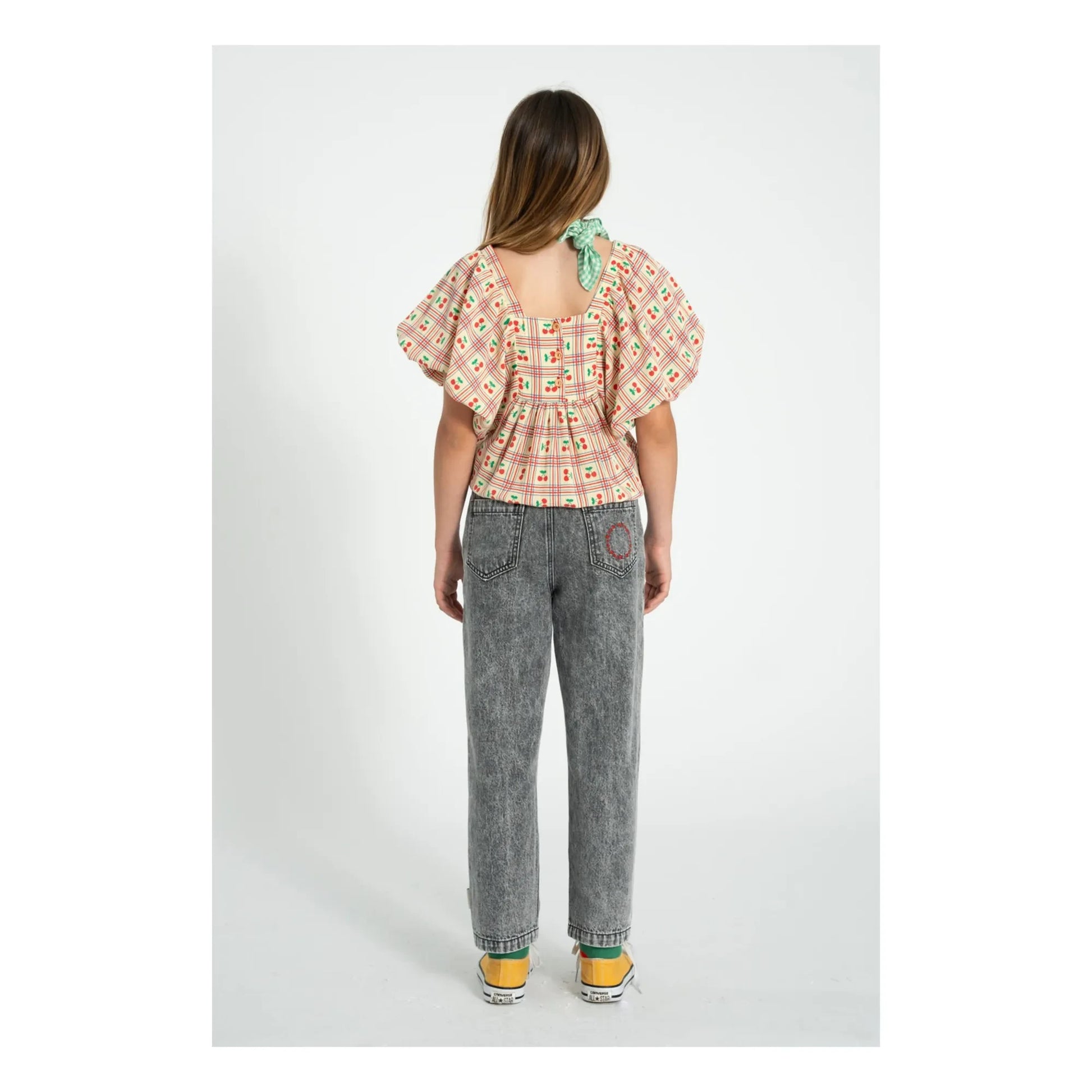 Piupiuchick - Blouse Bouffante Cerises | Yellow