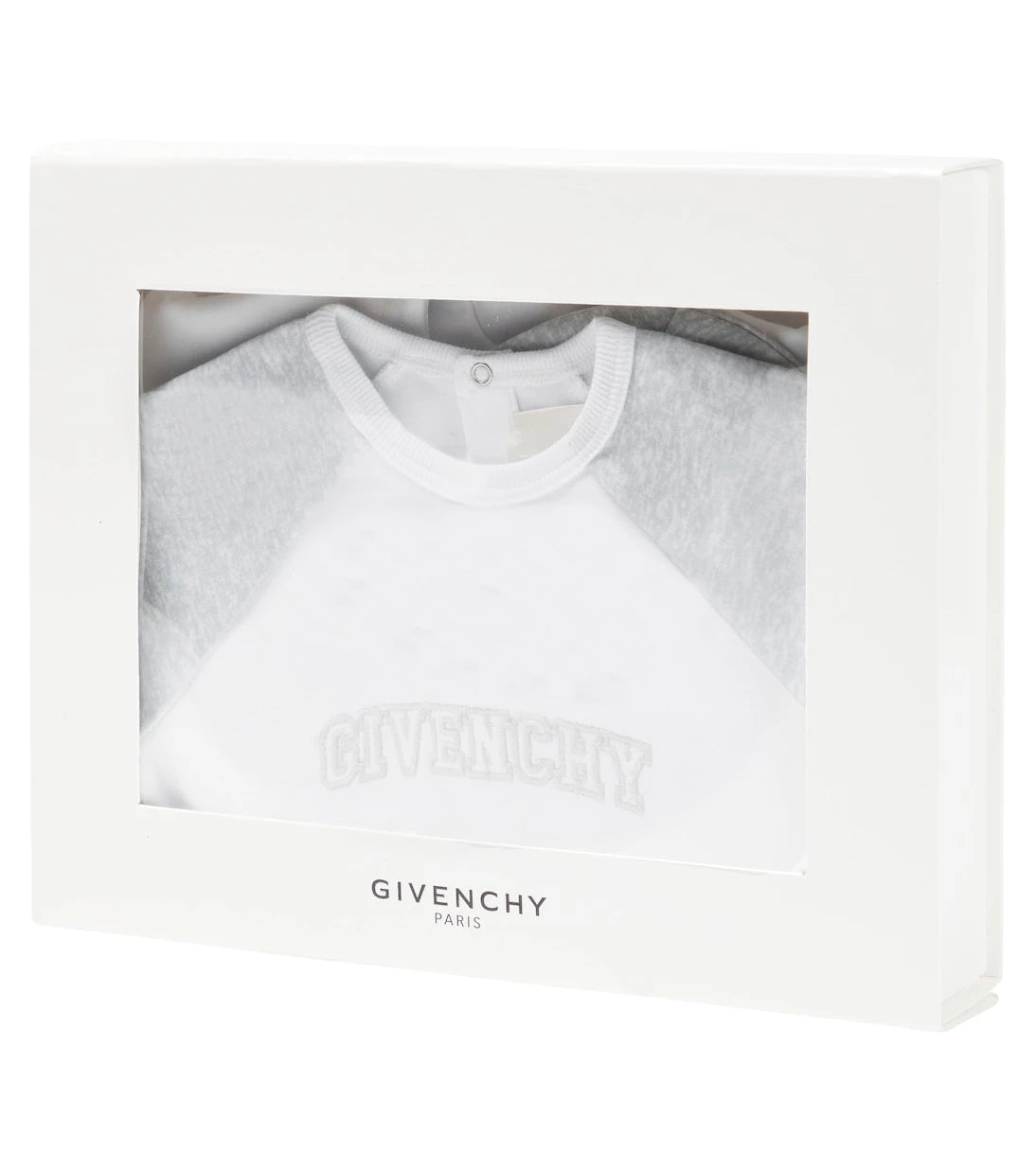 Givenchy Kids - Baby cotton onesie, hat and bib set