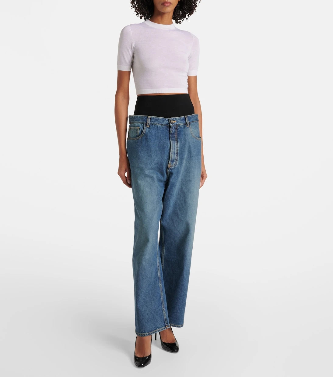 Alaïa - Cropped cashmere top