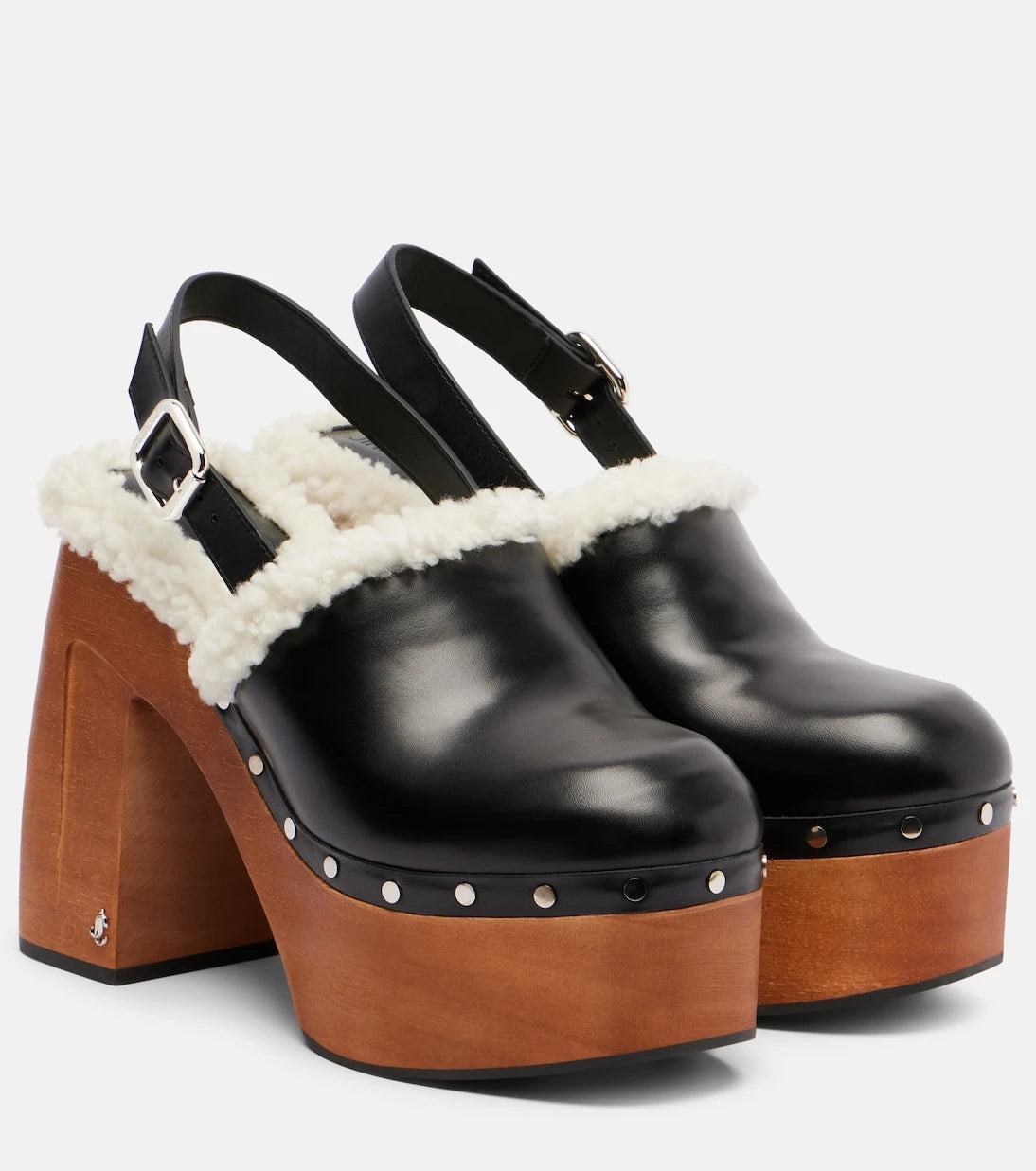 Jimmy Choo - Alida 135 leather platform clogs