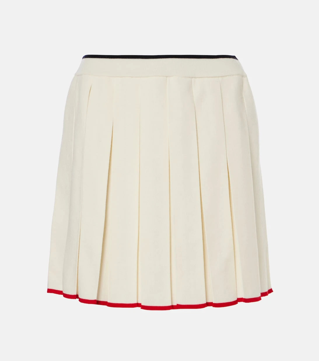 Thom Browne - Pleated wool-blend miniskirt