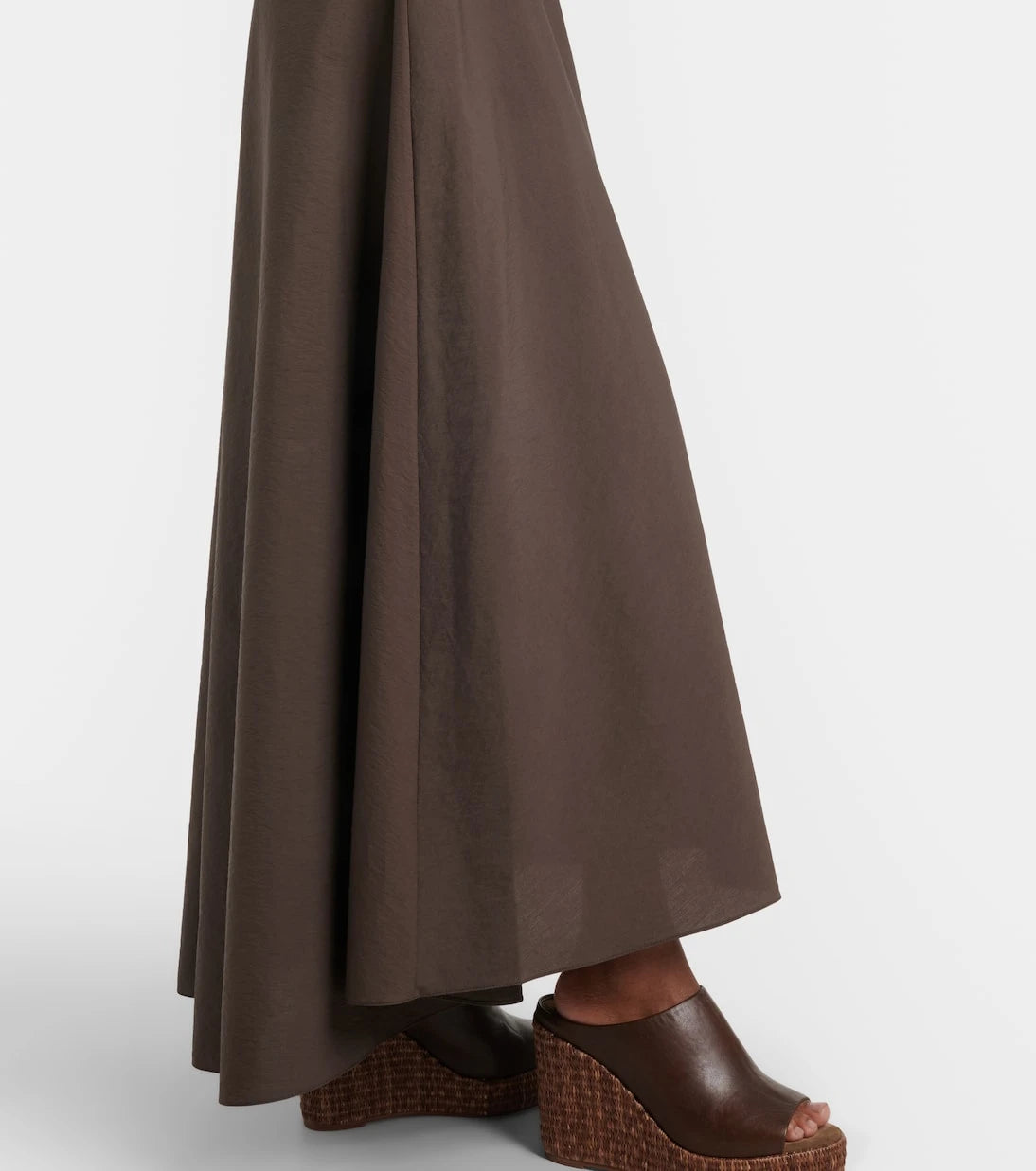Brunello Cucinelli - Belted cotton-blend maxi dress