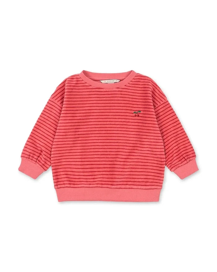 Konges Sløjd çocuklar için pamuklu bol sweatshirt ITTY SWEAT SHIRT GOTS