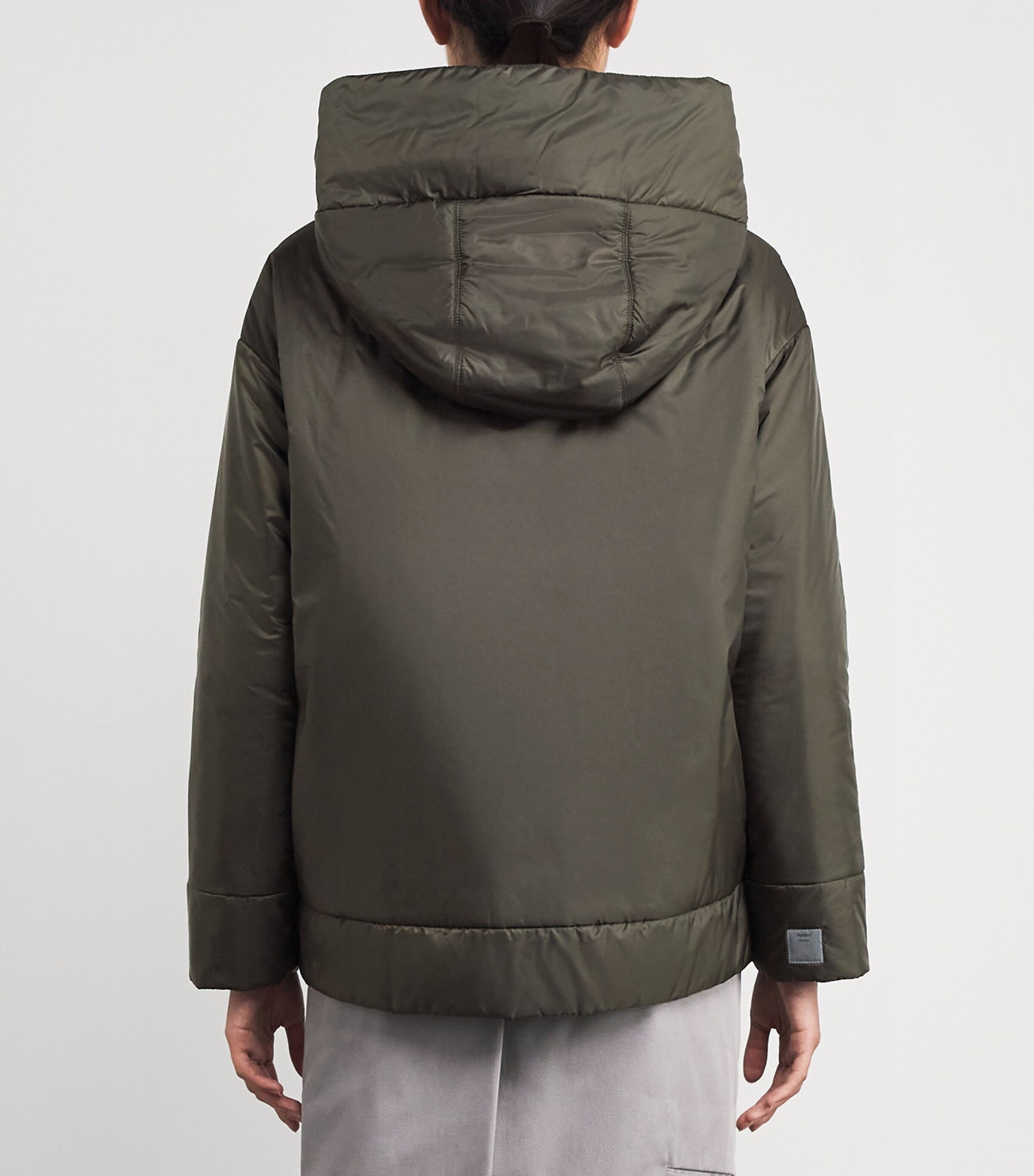 Max Mara Green The Cube Hooded Puffer Jacket
