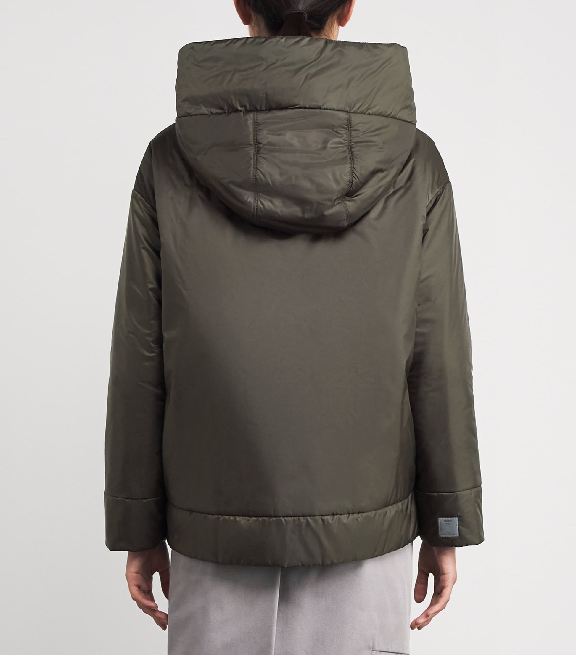 Max Mara Green The Cube Hooded Puffer Jacket