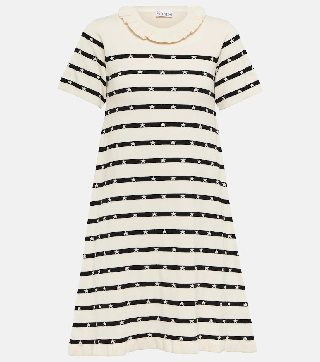REDValentino - Striped Intarsia minidress