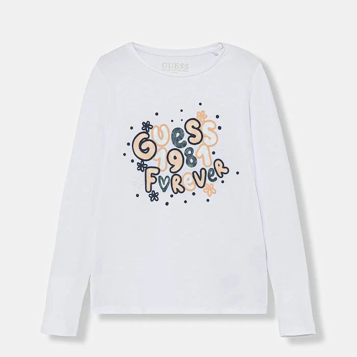 Детска блуза с дълги ръкави Guess