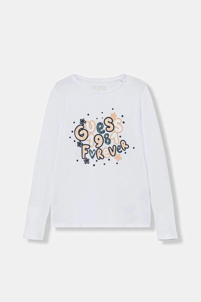 Детска блуза с дълги ръкави Guess
