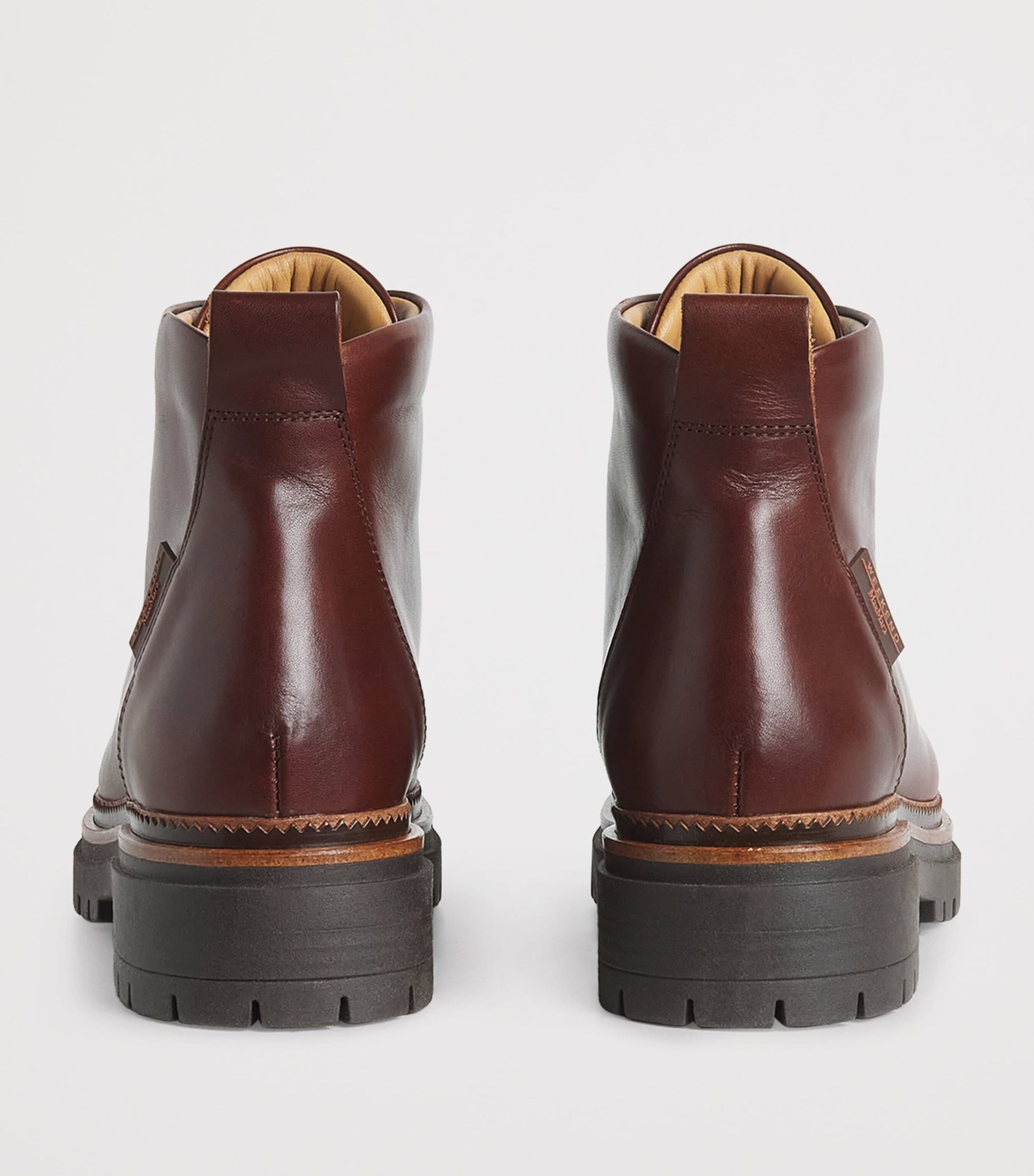 Weekend Max Mara Brown Leather Lace-Up Ankle Boots