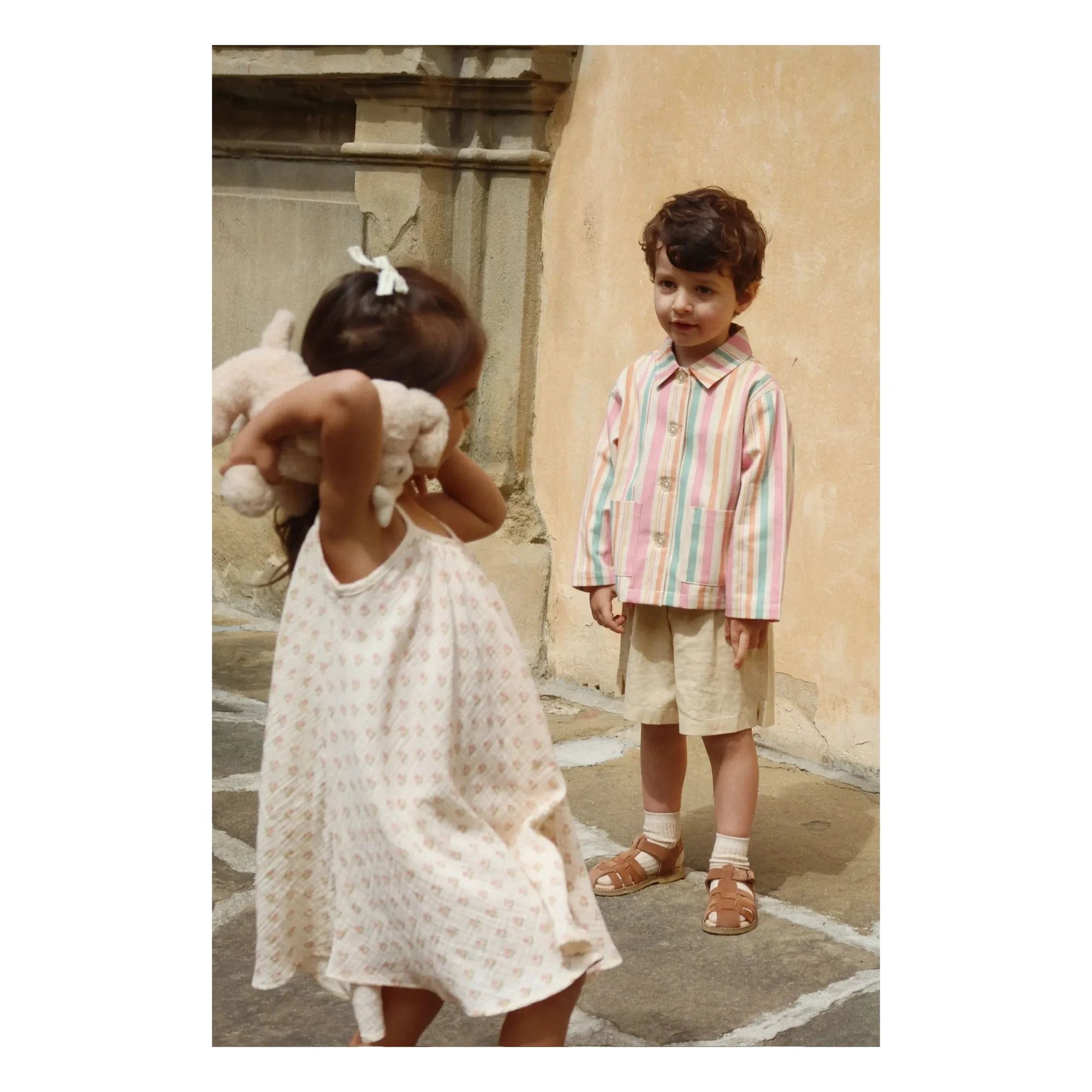 Konges Sløjd - Coconut organic cotton strapless dress | Pale Pink