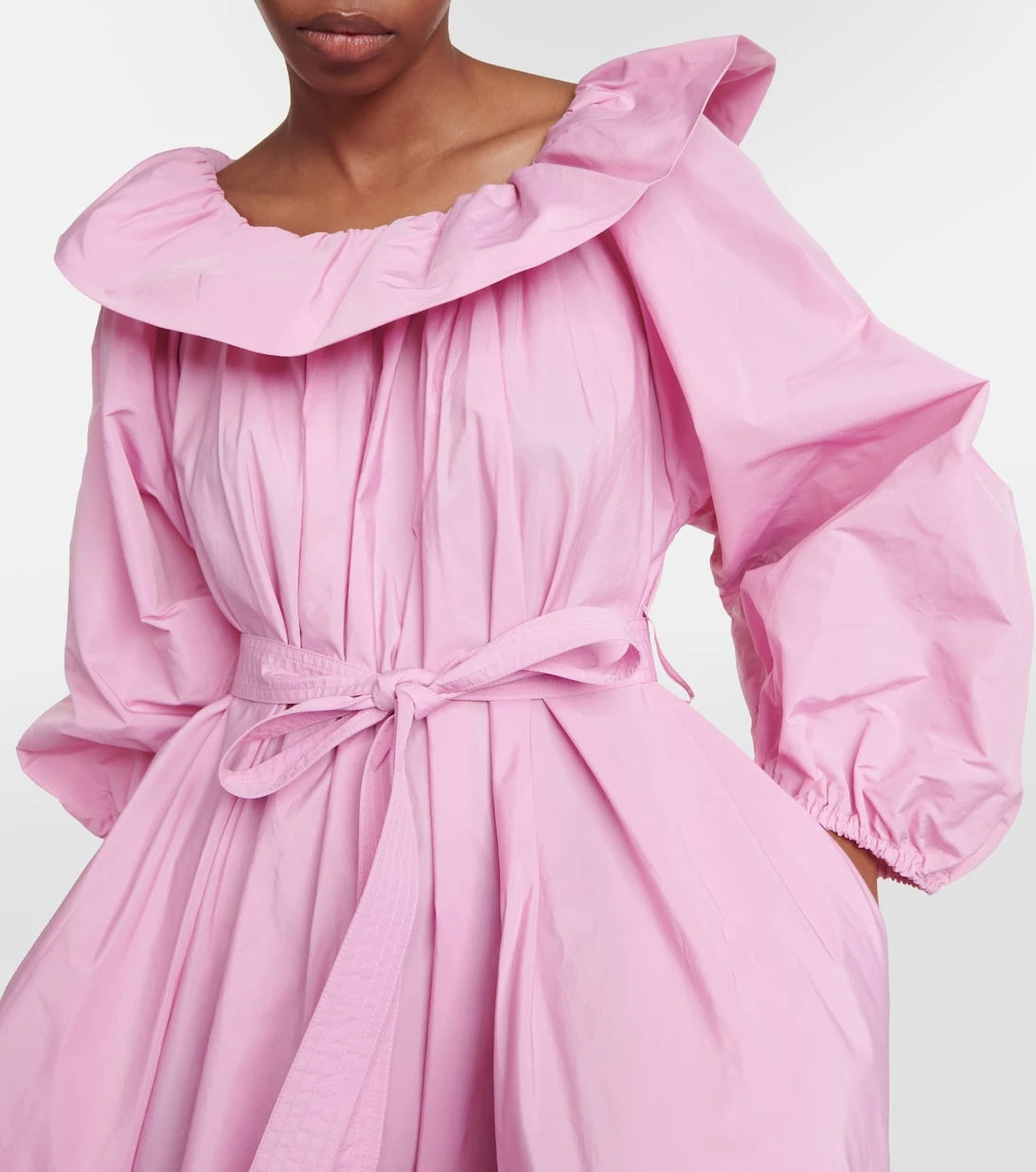 Patou - Off-shoulder faille maxi dress