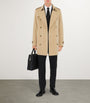 Burberry Yellow Short Kensington Trench Coat