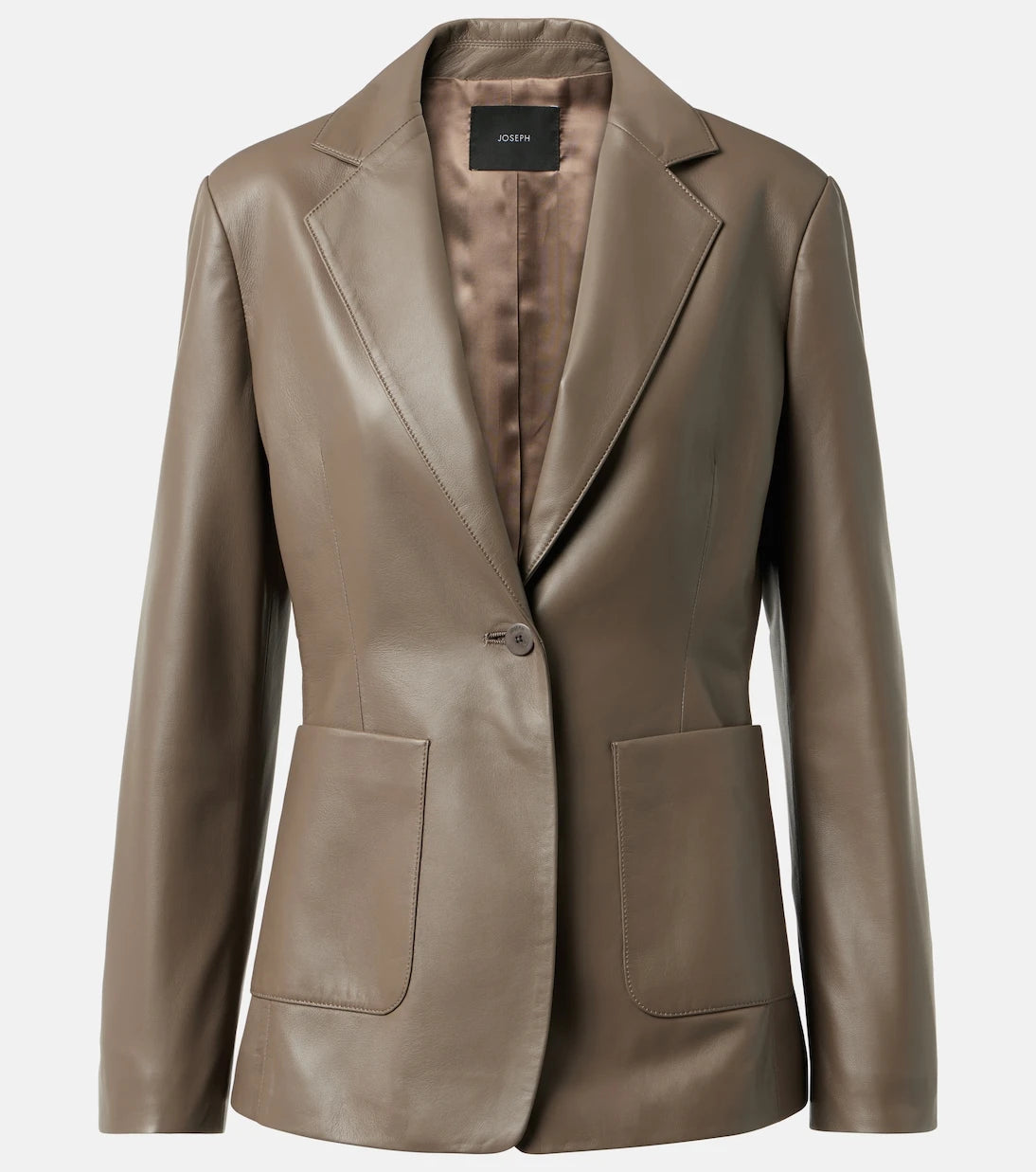 Joseph - Leather single-breasted blazer