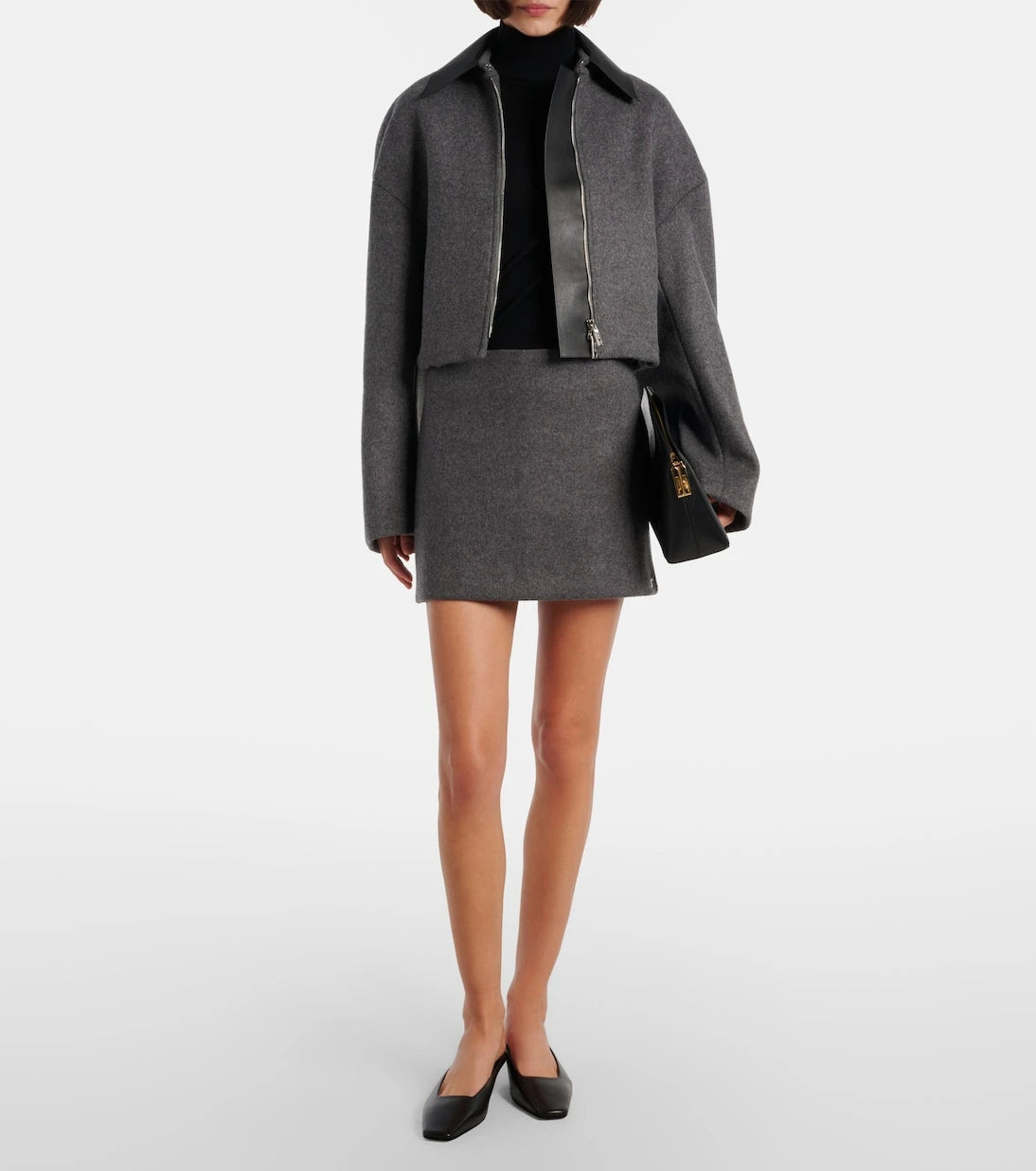 Sportmax - Vacuo cropped virgin wool jacket