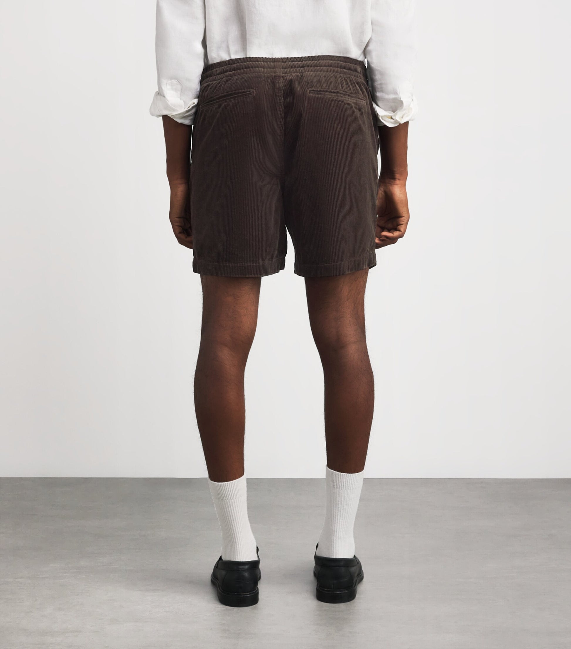 Cotton Corduroy Logo Shorts