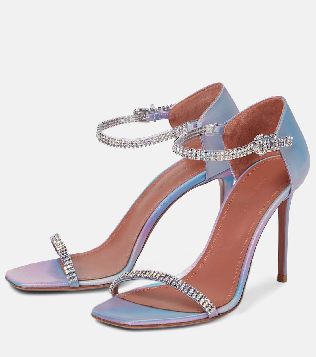 Amina Muaddi - Ursina embellished leather sandals